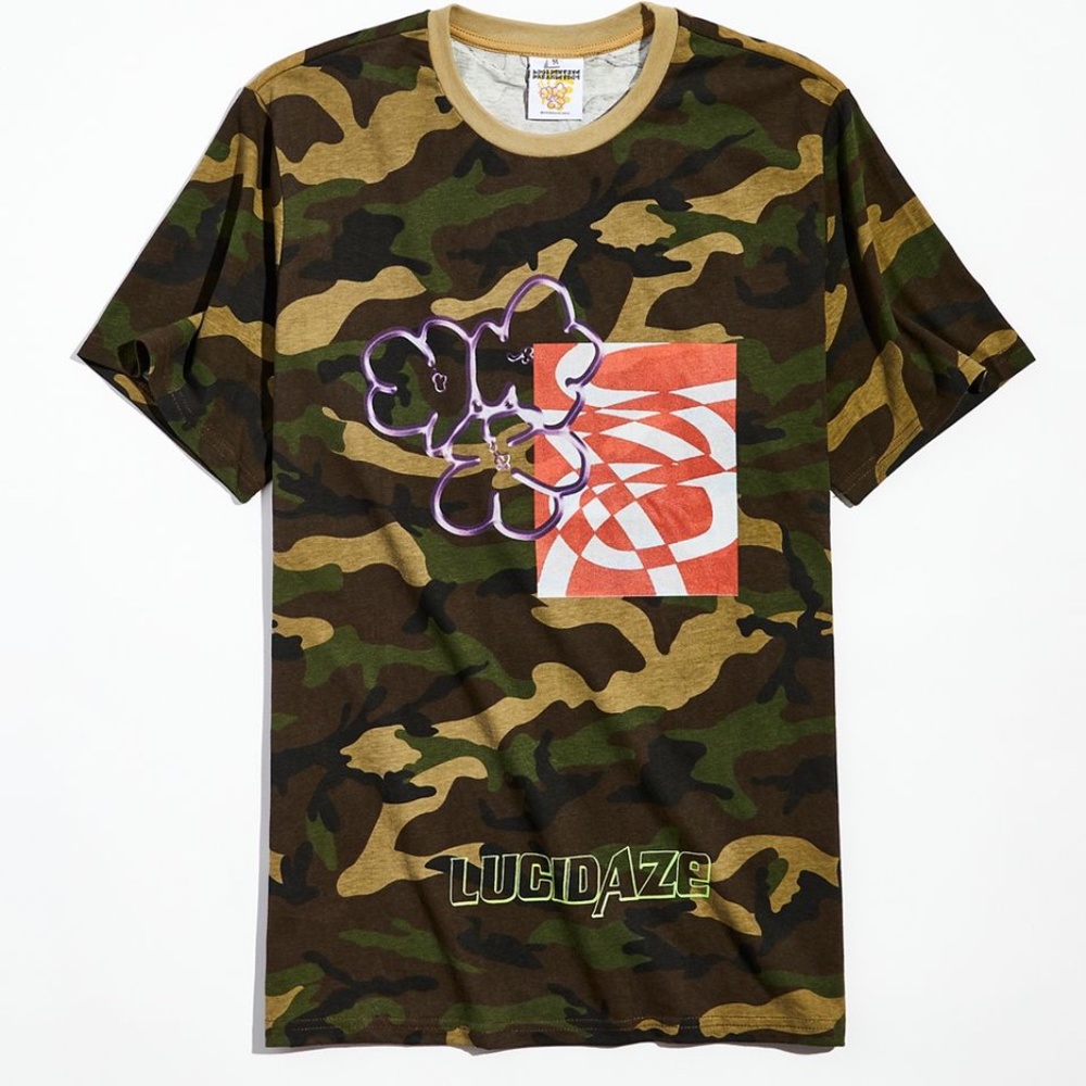 NWT Lucid FC Nexus Camo Tee Shirt